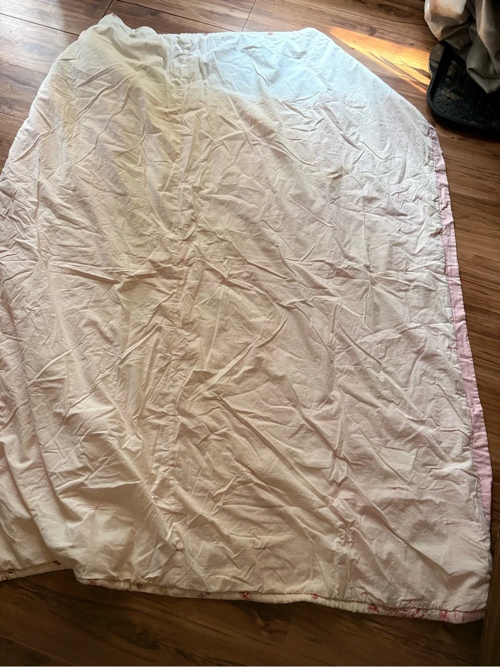 Vintage 40s/50s love shack fancy style Floral Pink Quilted Bedding handmade